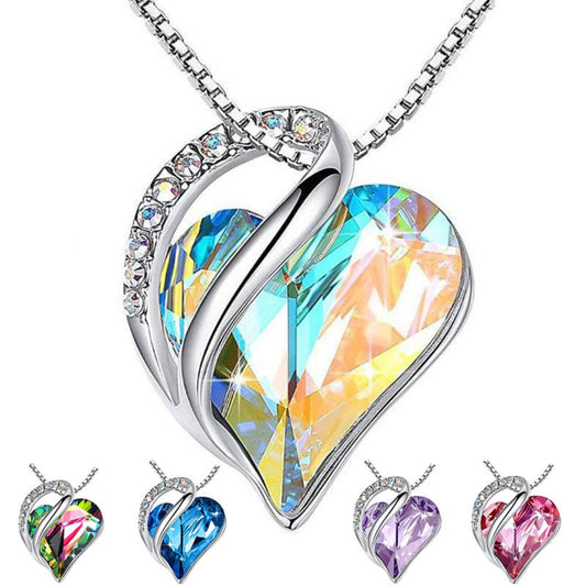 925 Sliver Heart Shaped Necklace
