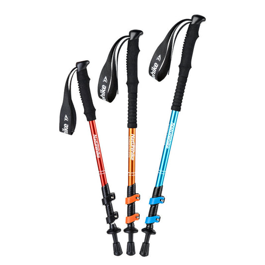 Outdoor Trekking Poles-accessories for sports-Explore the outdoors with the whole family using our versatile Family Children's Outdoor Trekking Poles. Crafted from durable aluminum alloy.-okidokibro
