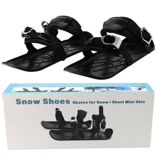 Snow Shoes-accessories for sports-Experience the thrill of snow sports with our ultra-thin ski shoes. Durable PU, secure lace-up closure. Perfect for outdoor adventures.-okidokibro