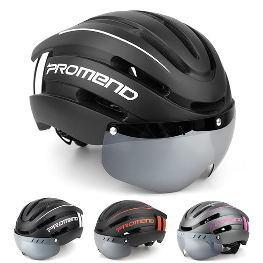 PROMEND Magnetic Goggles Helmet-accessories for sports- PROMEND Magnetic Goggles Helmet - Model TK-12H15, L size, designed for adults, blending style and safety with EPS+PC material.-okidokibro