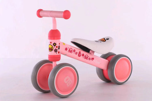 Kids Tricycle-accessories for sports-Introduce your child to balance and fun with our Plastic No-Pedal Kids Push Balance Bike. A three-wheeled tricycle for little adventurers.-okidokibro