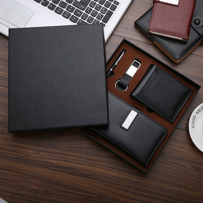 Executive Essentials Business Notebook Set-Holiday Gifts-Unleash sophistication with our Executive Essentials Metal Business Notebook Set. Make a lasting impression with this premium gift set.-okidokibro