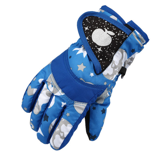 Warm and Cold-proof Ski Gloves for Kids-accessories for sports-Get these stylish and protective ski gloves for kids aged 3-7, ideal for skiing, skating, and more. Keep them warm during winter fun.-okidokibro