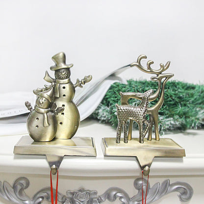 Festive Metal Christmas Decoration-Holiday Gifts-Add a touch of elegance to your Christmas decor with our Metal Christmas Decoration Hooks. Zinc alloy, manual + machinery craft.-okidokibro