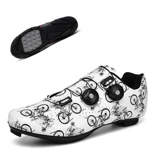 VelocityPro Road Cycling Lock Shoes-accessories for sports-Discover the perfect synergy of performance and style with VelocityPro Road Cycling Lock Shoes. Maximize power transfer and conquer the road with these high-performance cycling shoes.-okidokibro