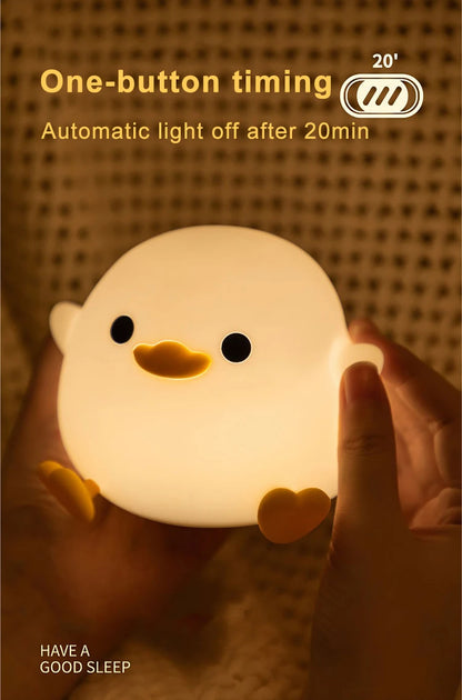 Doudou Duck Night Lamp one button timing 