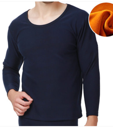 Men's Round Neck Thermal Suit-accessories for sports-Experience ultimate warmth and comfort with our Men's Round Neck Thermal Suit. Available in various sizes and stylish colors.-okidokibro