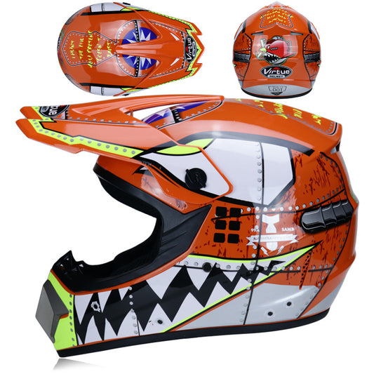 Motocross Off-Road Helmet-accessories for sports-Experience off-road thrills with our Motocross Off-Road Helmet. Unisex design, crafted for style and ultimate protection.-okidokibro