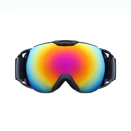 Wholesale Ski Goggles - Double Anti-fog HX05 With Handle-accessories for sports- Stay protected with wholesale ski goggles featuring double anti-fog technology. Windproof and reliable for outdoor adventures.-okidokibro