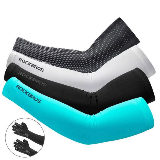 RockBros Hand Sleeve-accessories for sports-Stay cool and protected during outdoor activities with our RockBros Hand Sleeve. Made from ice silk, it's perfect for photography, cycling, fishing, and more-okidokibro
