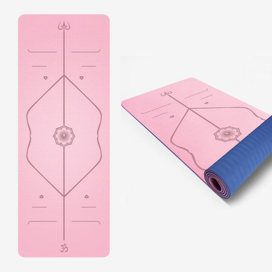 Yoga Mat-accessories for sports-Elevate your yoga practice with the eco-friendly TPE Yoga Mat. Experience comfort and support in every pose. Your perfect workout companion!-okidokibro