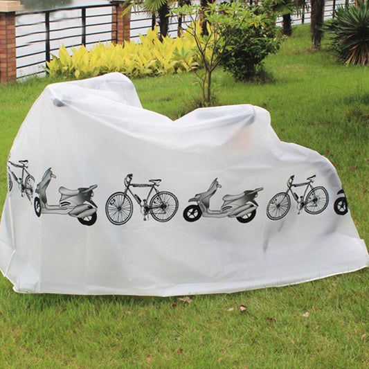 Motorcycle Rain Dust Cover-accessories for sports-Protect your bike with our Waterproof Bike Rain Cover. Durable polyester, easy to use, and fits various bike types. Ride worry-free.-okidokibro