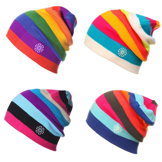 Rainbow Hat-accessories for sports-Versatile one-size acrylic hat in various styles for leisure activities.-okidokibro