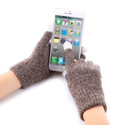 White Point Touch Screen Gloves-Fashion&Accessories-White Point Touch Screen Gloves - Stylish and versatile for spring, autumn, and winter. Stay connected and fashionable.-okidokibro