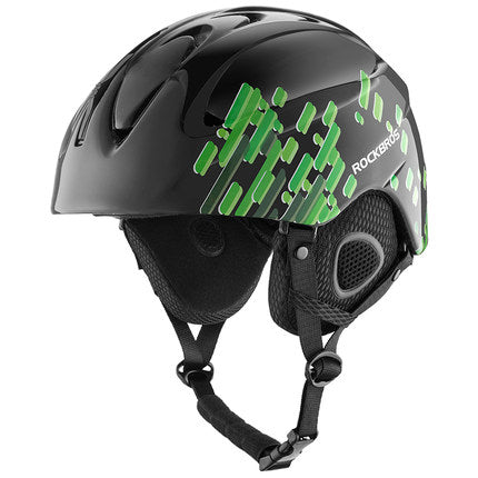 RockBros Ski Helmet - Your Ultimate Slope Companion-accessories for sports-Explore the slopes with confidence in a RockBros Ski Helmet. Superior protection, ideal fit, and a sleek black design for your ultimate skiing experience.-okidokibro