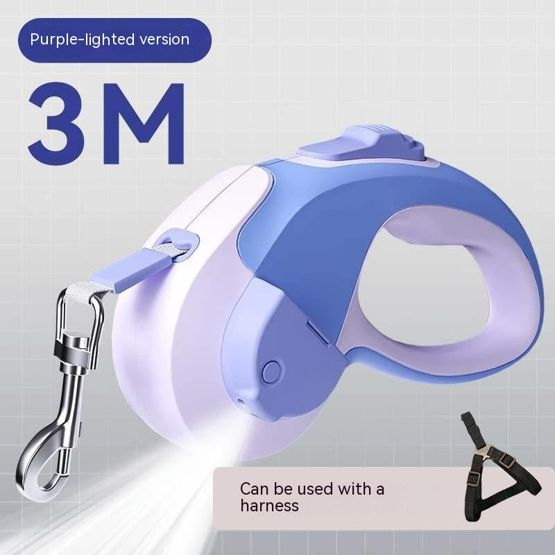 Retractable Luminous Automatic Hand Holding Rope Outing Pet Supplies 