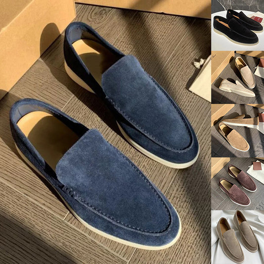 Men's Loafers blue color with collage 