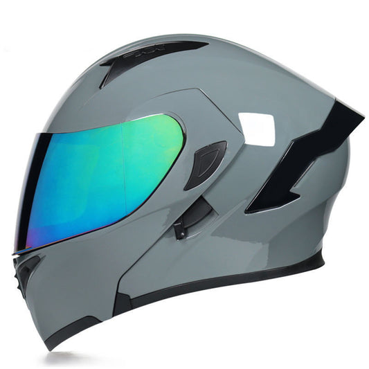 New Style Helmet-accessories for sports-Discover the perfect blend of style and safety with our Personality Winter Locomotive Gray Half Helmet. Available in various sizes for adults.-okidokibro