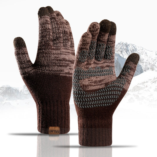 Knitted Warm Gloves-Fashion&Accessories-Experience warmth and connectivity with Knitted Gloves for men. One size fits all, with touch-screen magic.-okidokibro