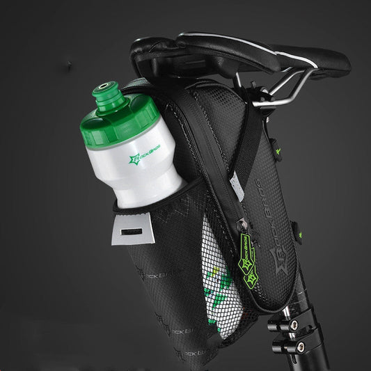 ROCKBROS Mountain Bike Kettle Bag-accessories for sports-Enhance your biking adventures with the ROCKBROS Mountain Bike Kettle Bag. Stylish options include tear-resistant nylon, carbon grain upgrade, and more. Each bag comes with a random water bottle.-okidokibro