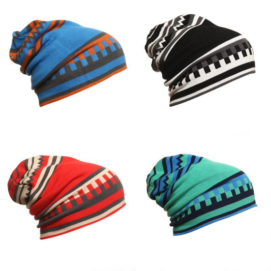 Knitted Hip Hop Ski Hat-accessories for sports-Explore the Knitted Hip Hop Ski Hat - Adult size, neutral for both genders. Perfect for skiing, skating, riding, or leisure. Shop now for style and warmth!-okidokibro