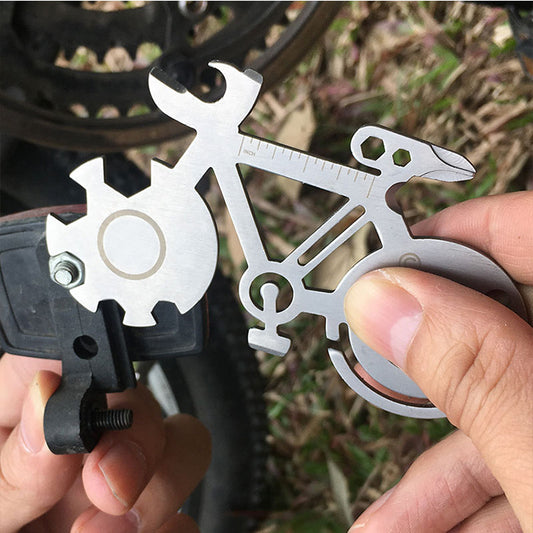 TrailMaster Multi-Function Bicycle Tool Card-accessories for sports-Stay prepared on your mountain biking journeys with the TrailMaster Multi-Function Bicycle Tool Card. Compact and versatile, it features essential tools for repairs and adjustments. A must-have for outdoor enthusiasts!-okidokibro