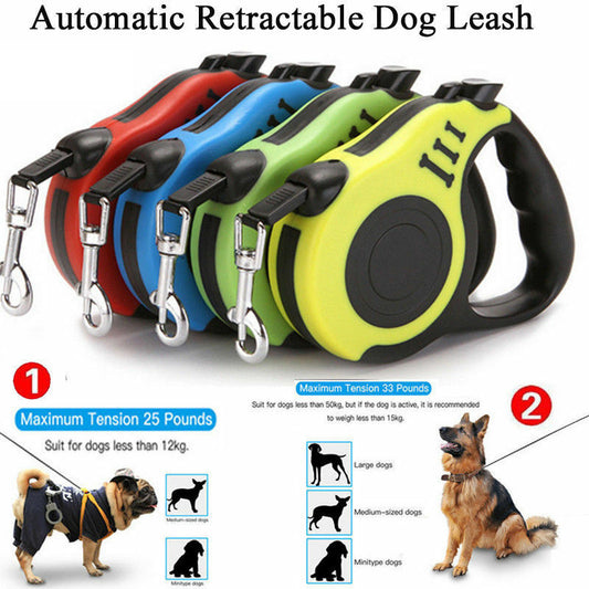  Automatic Retractable Dog Leash  Automatic Retractable Dog Leash Pet Collar Automatic Walking Lead FreeLeash 