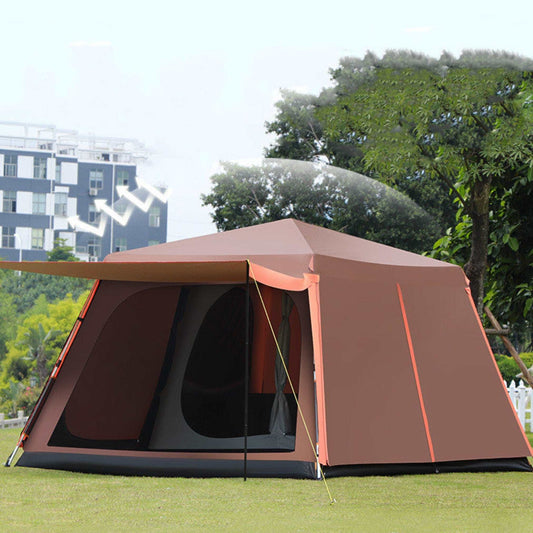 3-8 People Family Tent-Camping-Experience camping luxury with our "Family Tent" - spacious, fully automatic, and rainstorm-ready. Embrace nature in style!-okidokibro