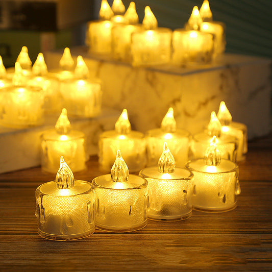 LED Lights Electronic Candle-Home&Decor-Illuminate your space for various occasions with LED Lights Electronic Candle. Compact and battery-powered, it's perfect for holidays, weddings, and home decor.-okidokibro
