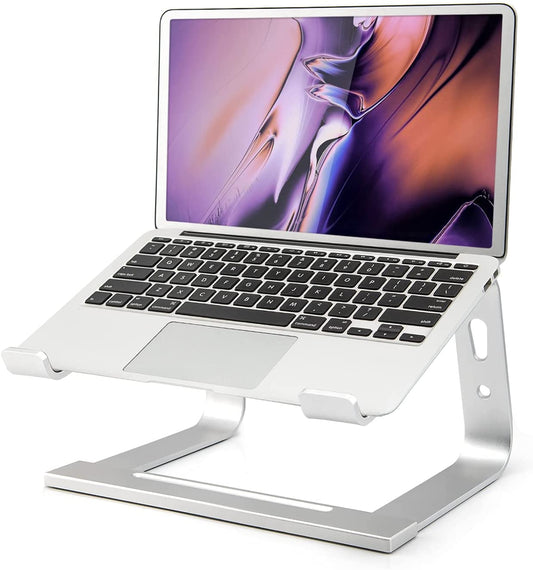 Laptop Stand overview with a laptop on it 