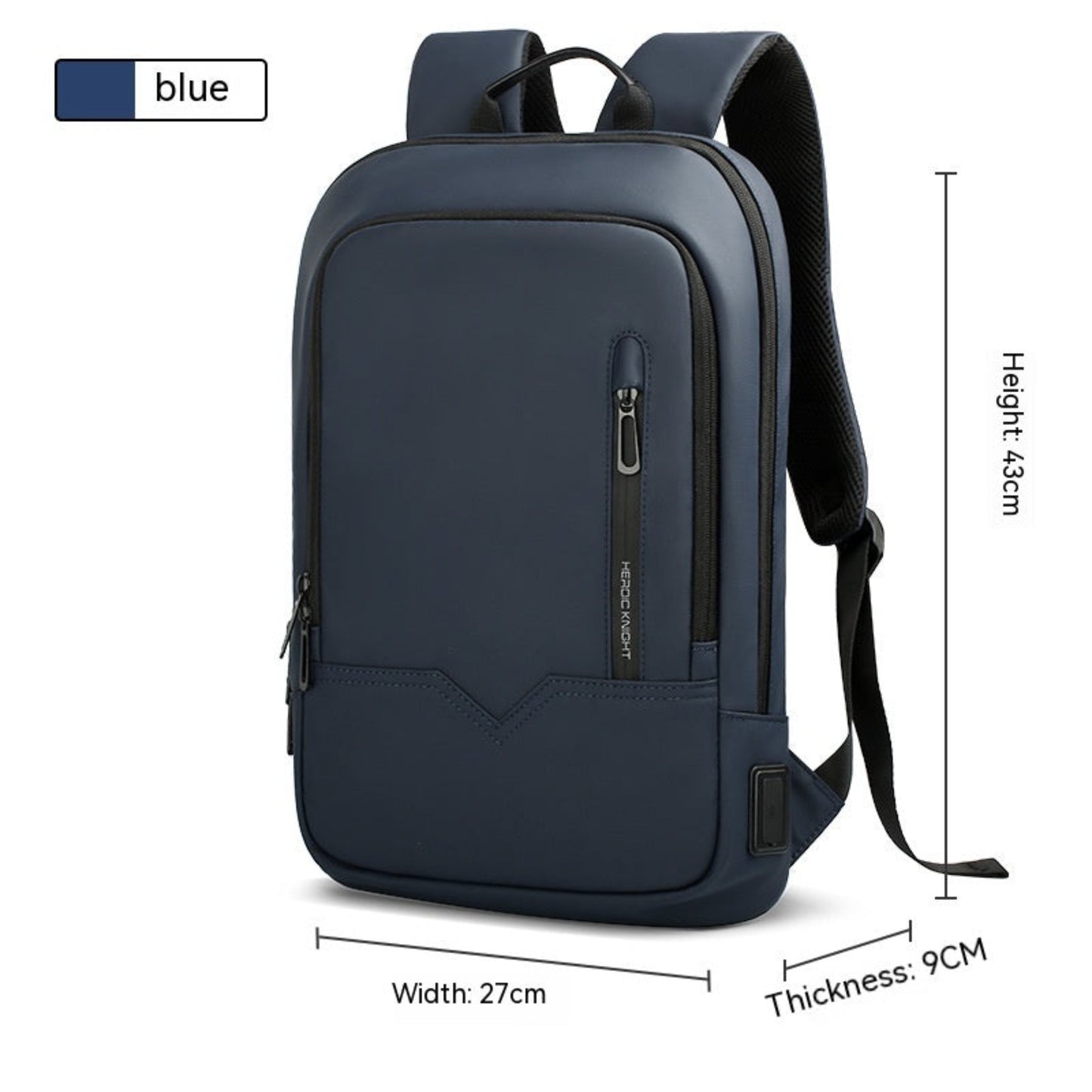 Heroic Knight Business Backpack For Men-Fashion&Accessories-Stay organized and stylish with this multifunctional Heroic Knight backpack. Ideal for business commuters with a USB interface and sleek design.-okidokibro