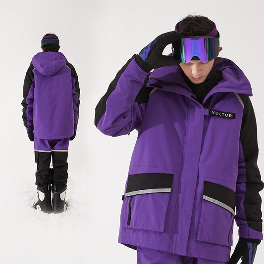Vector Waterproof and Windproof Ski Suit-accessories for sports-Conquer extreme conditions with the Vector Waterproof and Windproof Ski Suit. Stay dry, warm, and comfortable on your winter adventures.-okidokibro
