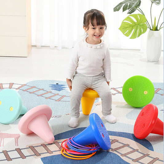 Children's Balance Training and Sensory Integration Toy-Kids & Toys-Enhance your child's balance and sensory skills with our specially designed toy. Rounded corners, tactile dots, and bright colors for safe and engaging play.-okidokibro