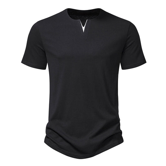 Men's 100% Cotton T-shirt-Fashion & Accessories-Embrace comfort and style with our Men's 100% Cotton T-shirt. Available in various colors, it's perfect for outdoor sports during the summer season.-okidokibro