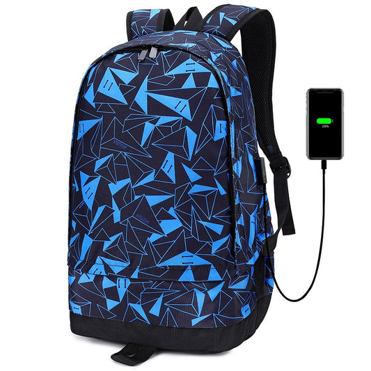 Daily Use Backpack-Fashion&Accessories-Upgrade your style with our trendy Thermal Transfer Backpack. Crafted from durable Oxford textile, it offers convenience and organization.-okidokibro