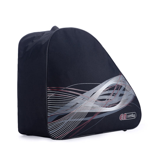 Black Polyester Ski Shoe Bag-accessories for sports-Effortlessly transport your ski shoes! Black Polyester Ski Shoe Bag with a spacious design for large capacity. Shop now for convenience on the go!-okidokibro