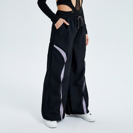 High Waist Pants a woman wearing it from the side 