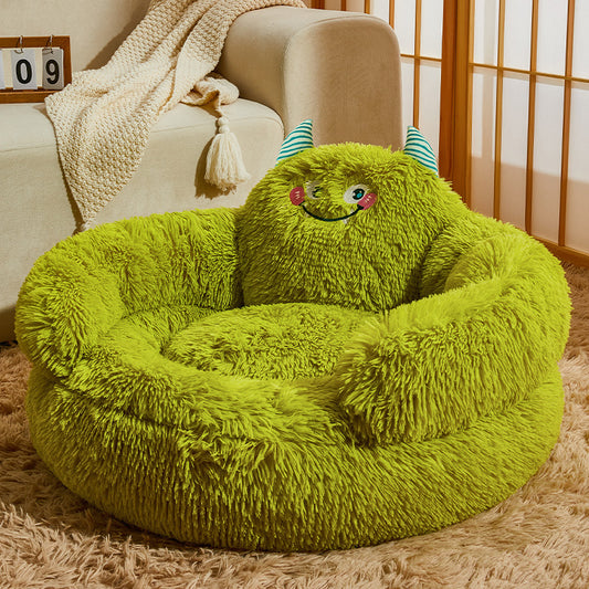 green smile little monster dog and cat bed super cute and funny 