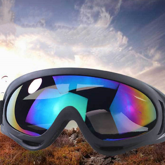 Windproof Sand Fan Ski Goggles-accessories for sports-Gear up for adventure with Windproof Ski Goggles. Unisex design, PC material, multiple frame colors. Shop now for outdoor style and protection!-okidokibro