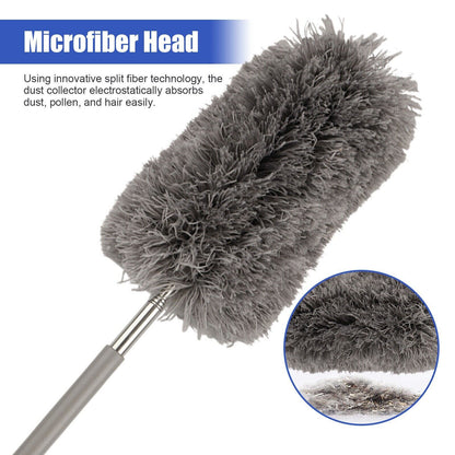  Telescoping Microfiber Duster showing the microfiber head close up 