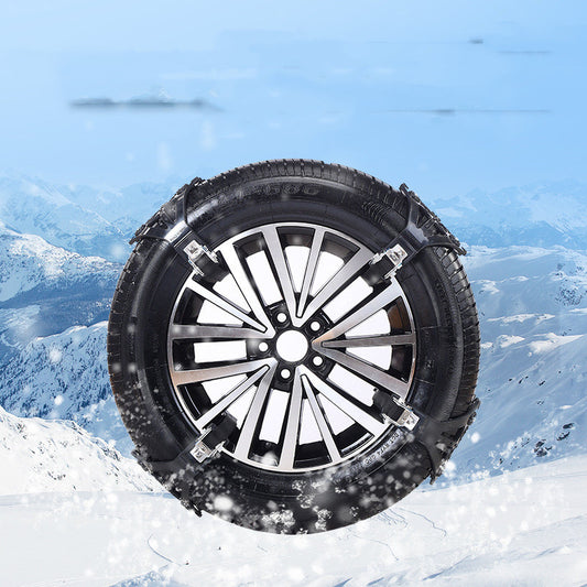 Car Snow Chain-Car accessories-Don't let winter roads intimidate you. Our anti-ski car snow chain, available in yellow and black, guarantees safer driving in challenging conditions.-okidokibro
