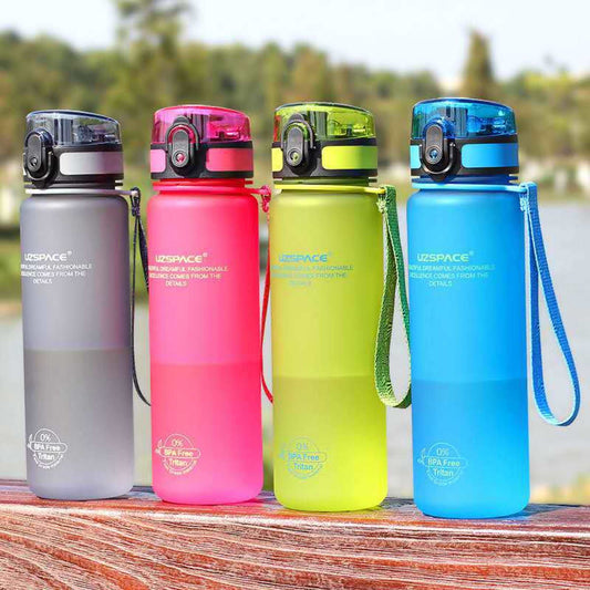 UZSPACE Sports Bottle-accessories for sports-Stay hydrated on the go with the UZSPACE Sports Bottle! Durable, vibrant colours, make it the perfect choice for active students and outdoor enthusiasts. Quench your thirst in style!-okidokibro